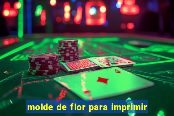 molde de flor para imprimir